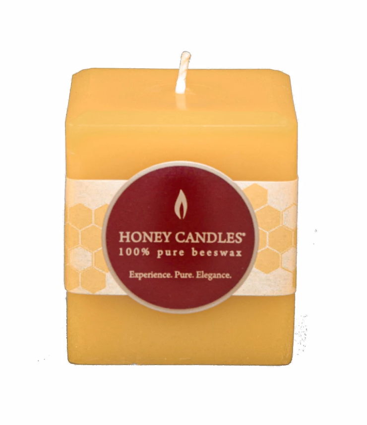 Beeswax Candle 3 x 3 Square